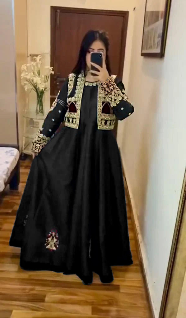 New Eid Collection
Long Maxi With Sequence Embroidered Seperate Koti 2 Piece
Stuff: Koti Stuff Shamose Silk
Come First Get First
Choose The Best Choice Us
