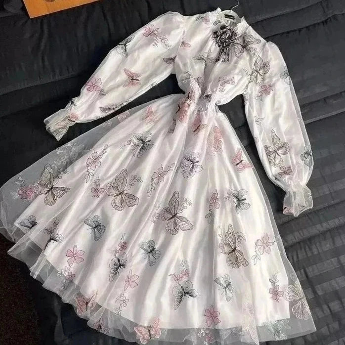 ***EID COLLECTION***
BUTTERFLY NET EMBROIDERY FROCK