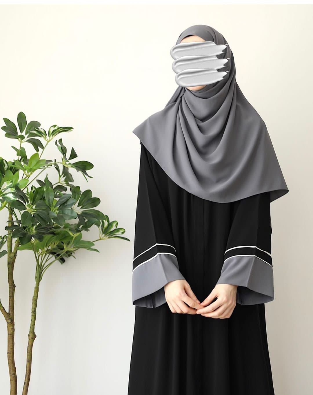 Mystical Abaya With Stollar