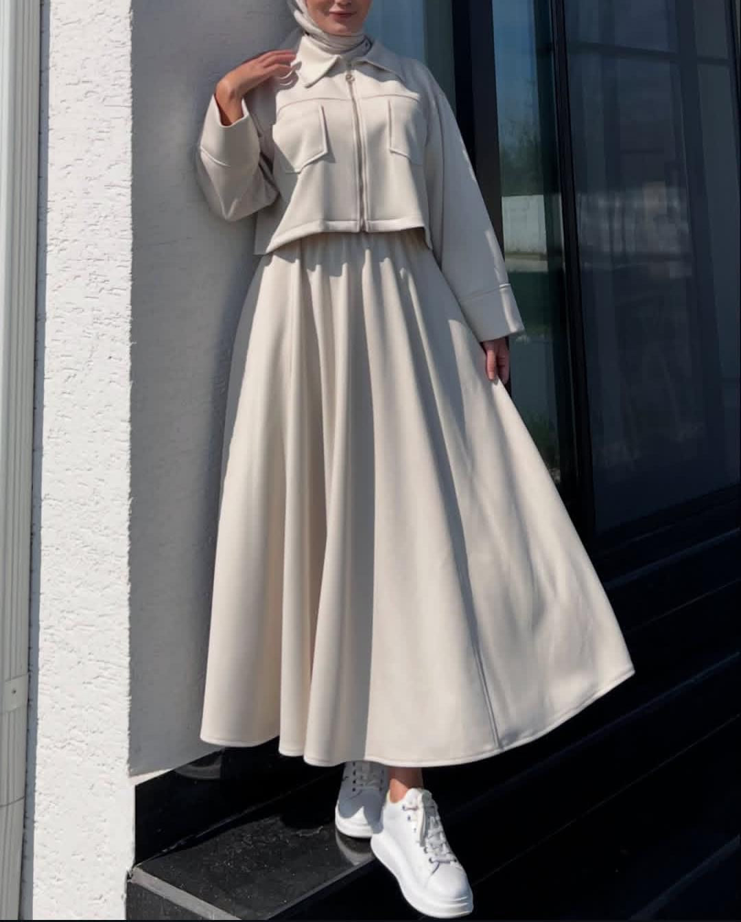 Winter Collection Zipper Coati With Maxi