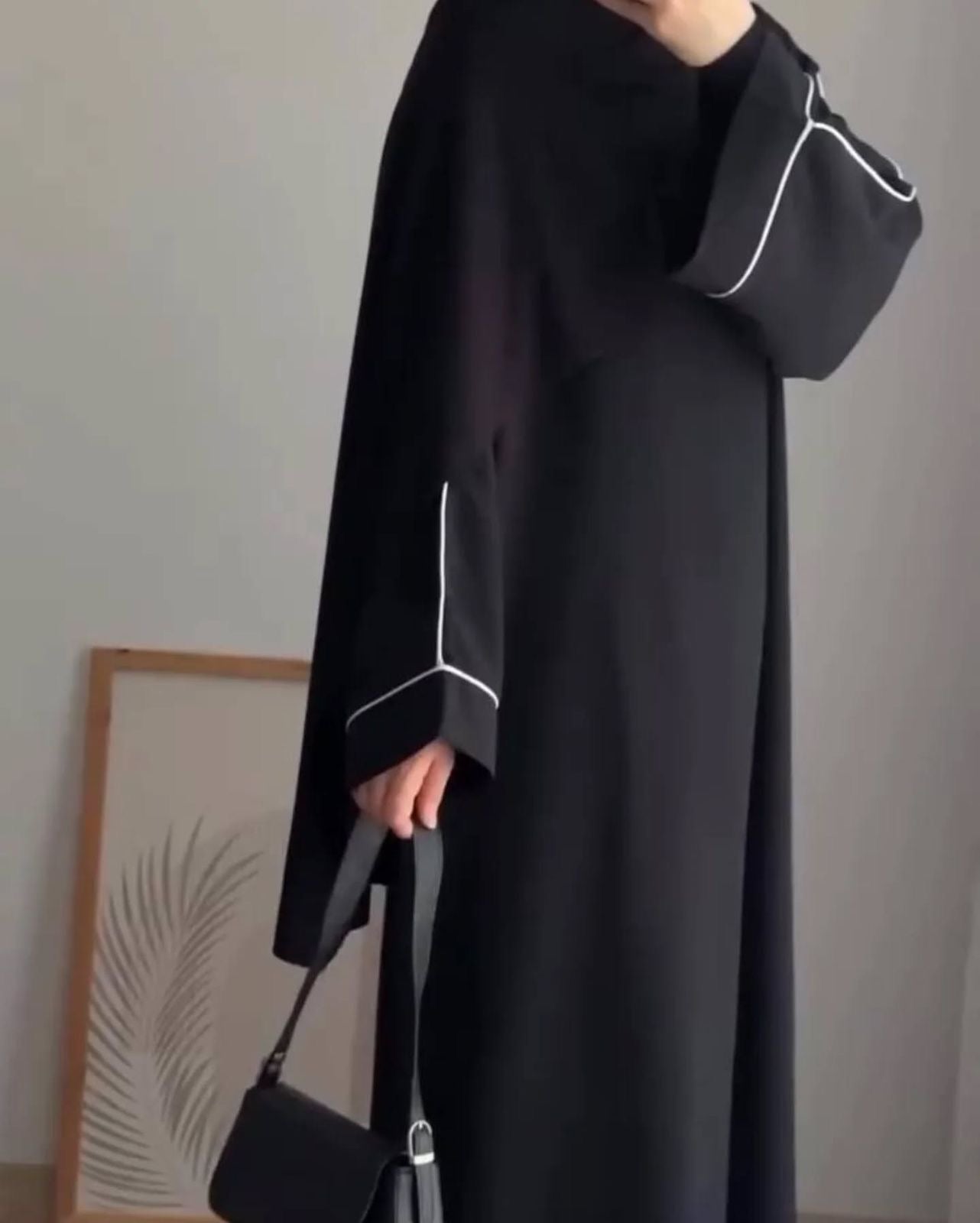 Umbrella Abaya With Stollar