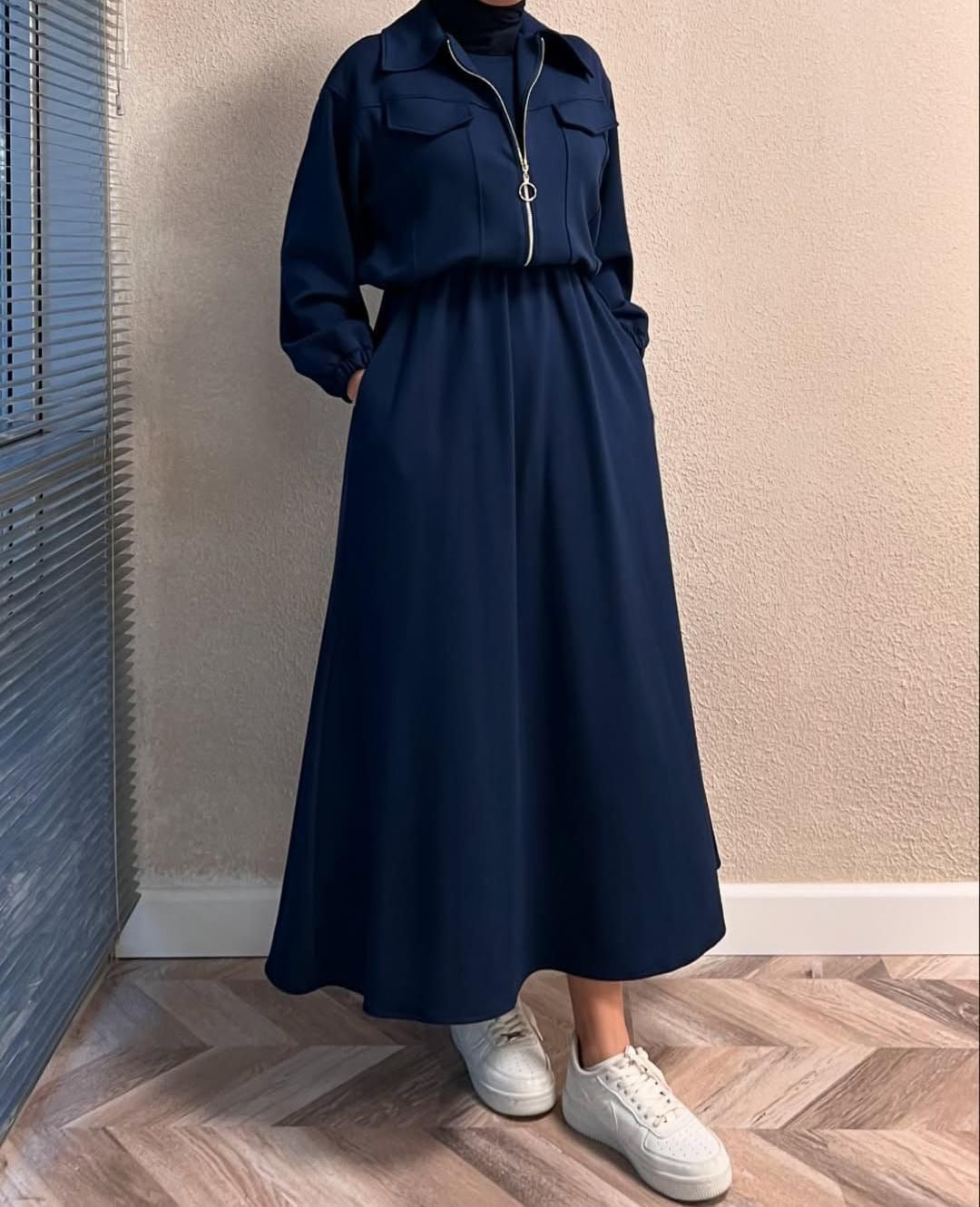 Winter Collection Zipper Coati With Maxi