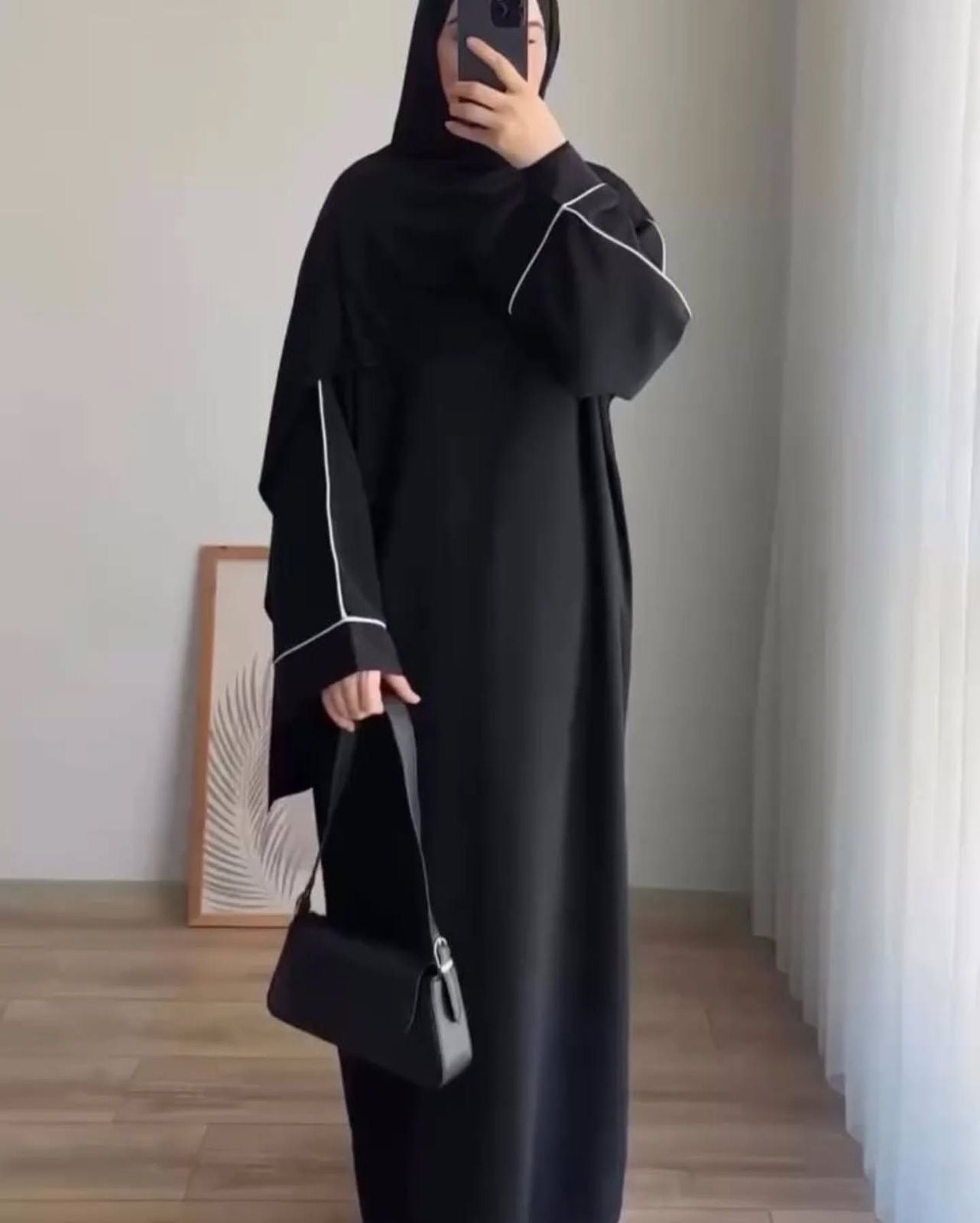 Umbrella Abaya With Stollar