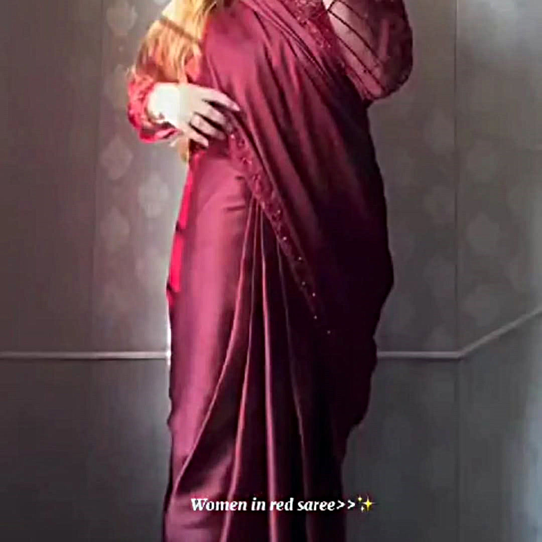 Heavy Sequence Embroidered Saree