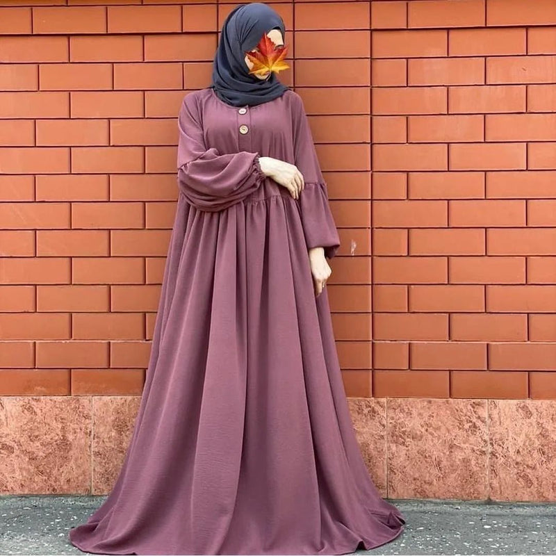 Wood button Abaya  With Stoller