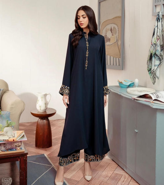 New Arrival Embroidery 2 PIECE Suit