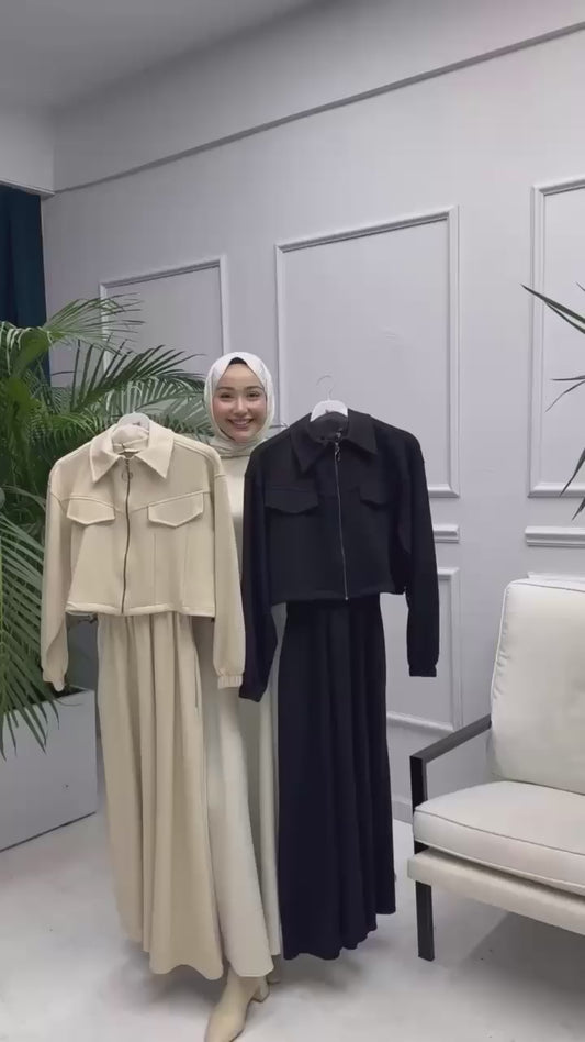 Winter Collection Zipper Coati With Maxi