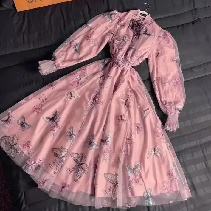 ***EID COLLECTION***
BUTTERFLY NET EMBROIDERY FROCK