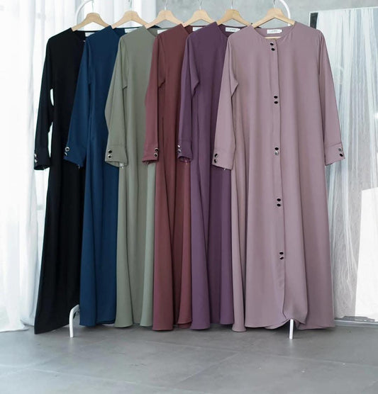 Elegant Abaya With Stollar